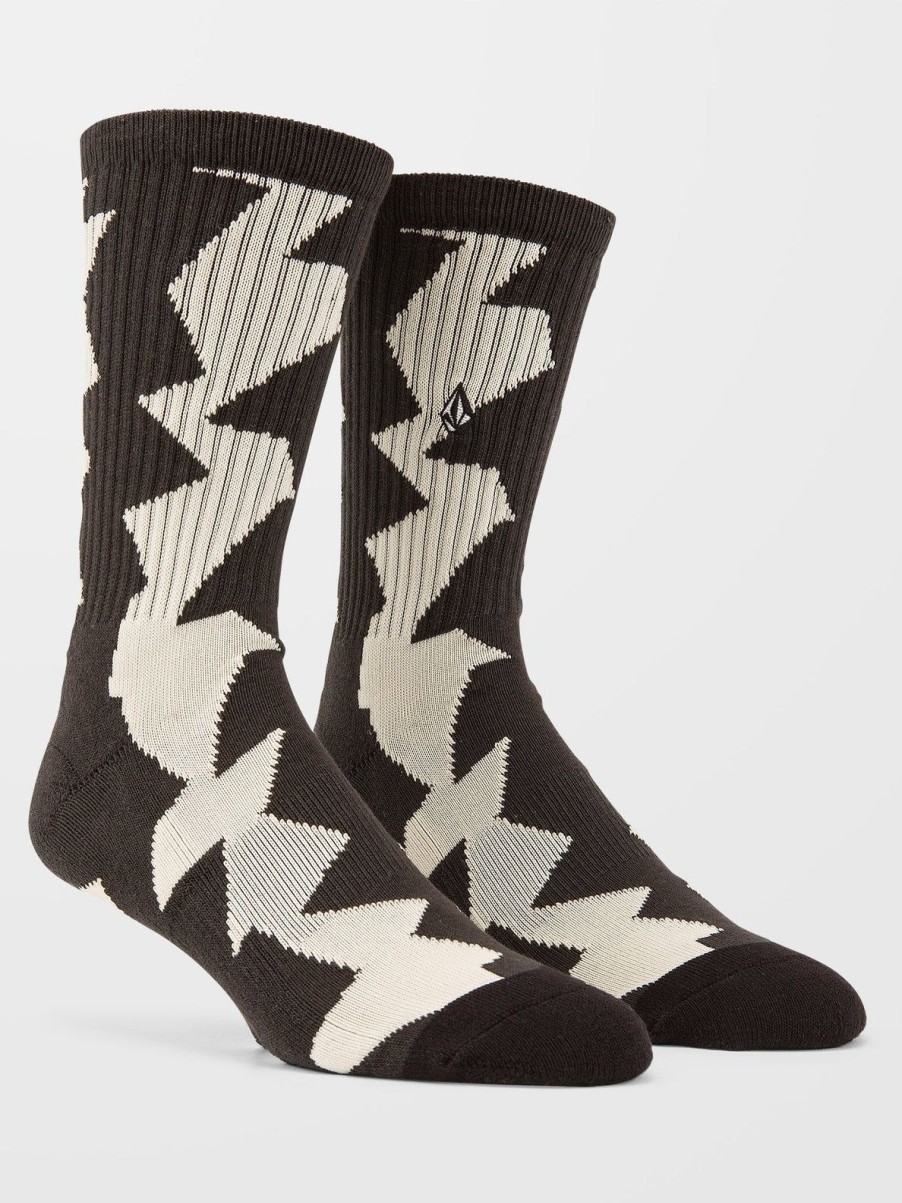 Homme Volcom Chaussettes | Chaussettes Stoney Stone Dirty White