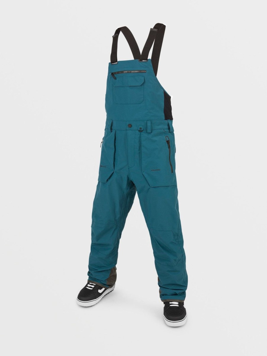 Homme Volcom Pantalons De Snow | Salopette Gore-Tex Rain Blue