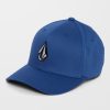 Homme Volcom Casquettes & Bonnets | Casquette Full Stone Flexfit Dark Blue