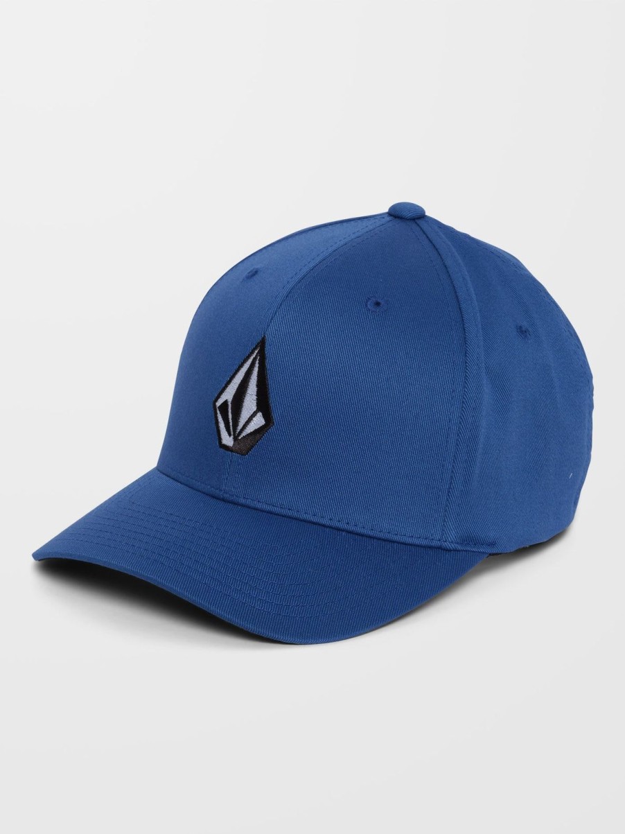 Homme Volcom Casquettes & Bonnets | Casquette Full Stone Flexfit Dark Blue