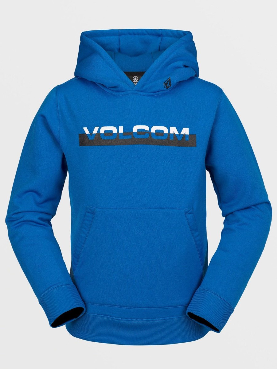 Garcons Volcom Pulls Et Polaires | Sweat A Capuche Youth Riding (Enfant) Blue