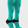 Femme Volcom Accessoires | Chaussettes Sherwood Vibrant Green