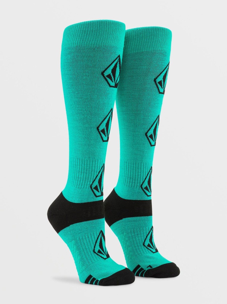 Femme Volcom Accessoires | Chaussettes Sherwood Vibrant Green