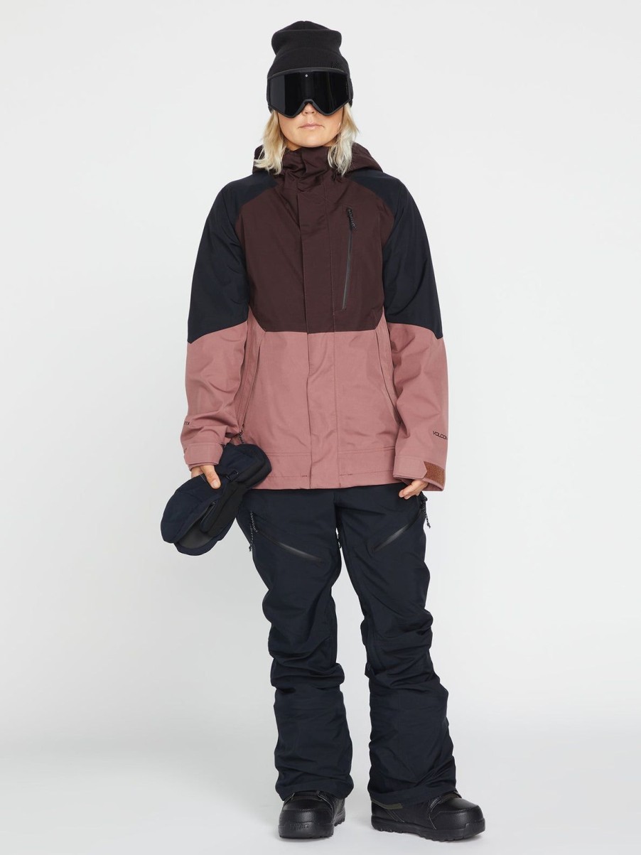 Femme Volcom Gpt Collection | Salopette De Snow Elm Stretch Gore-Tex Black