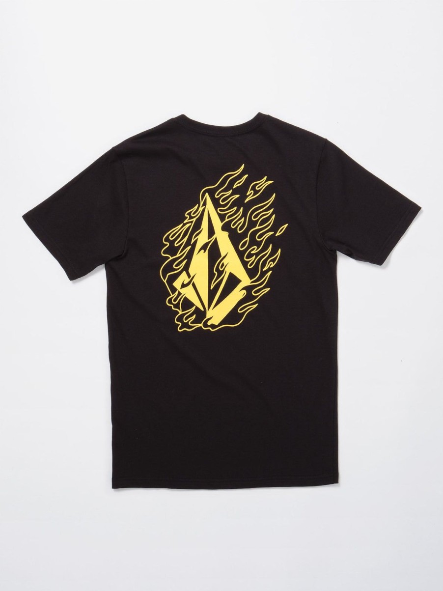 Garcons Volcom T-Shirts | T-Shirt Firefight (Enfant) Black