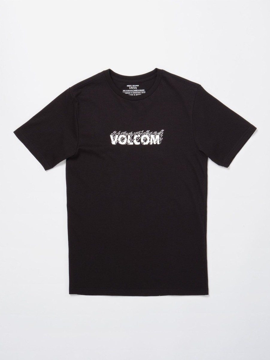 Garcons Volcom T-Shirts | T-Shirt Firefight (Enfant) Black