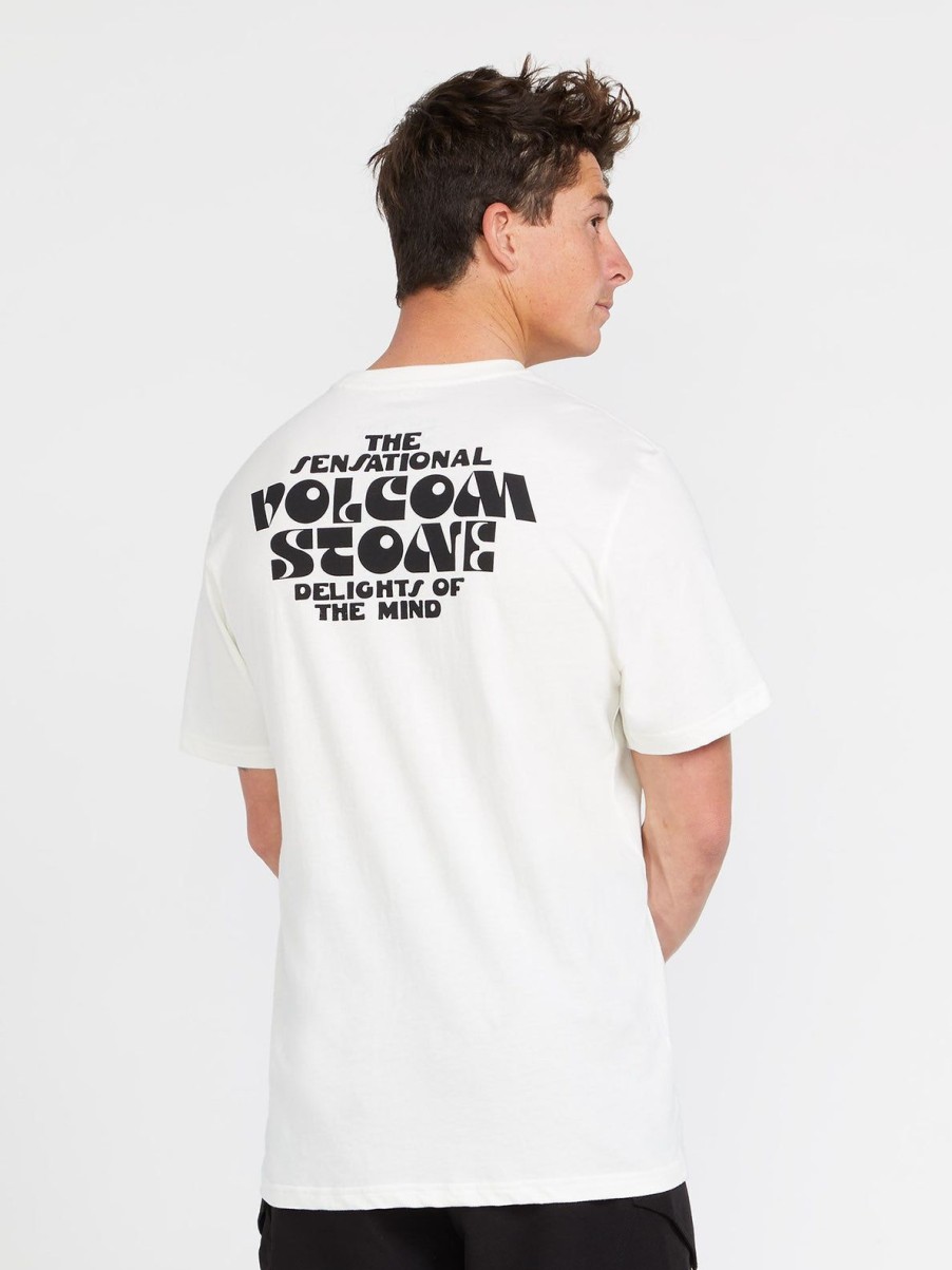 Homme Volcom T-Shirts & Polos | T-Shirt Delight Farm To Yarn" Off White