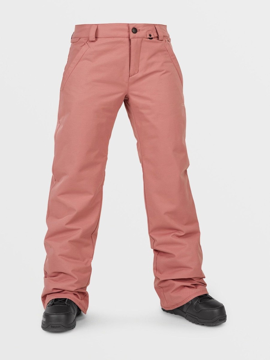 Femme Volcom Pantalon De Snow | Pantalon Frochickie Insulated Earth Pink