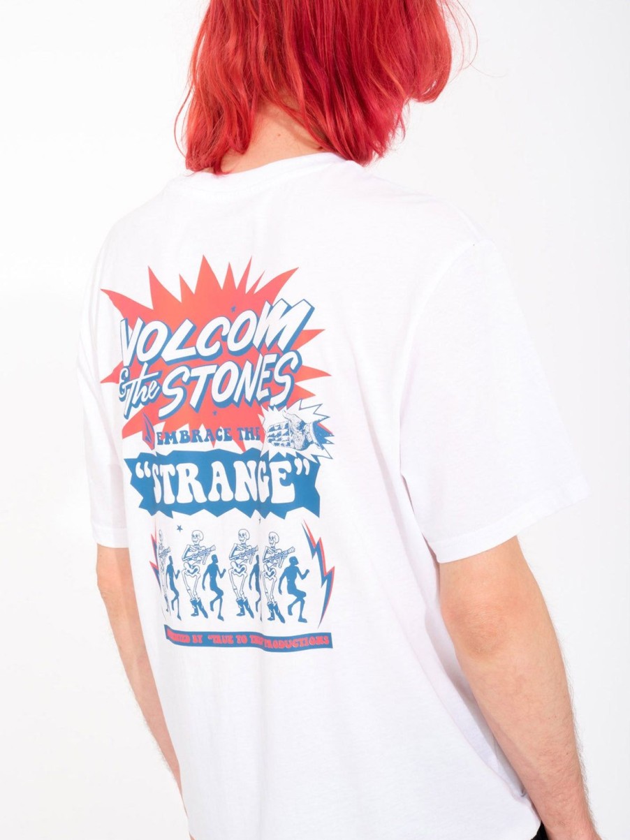 Homme Volcom T-Shirts & Polos | T-Shirt Strange Relics White