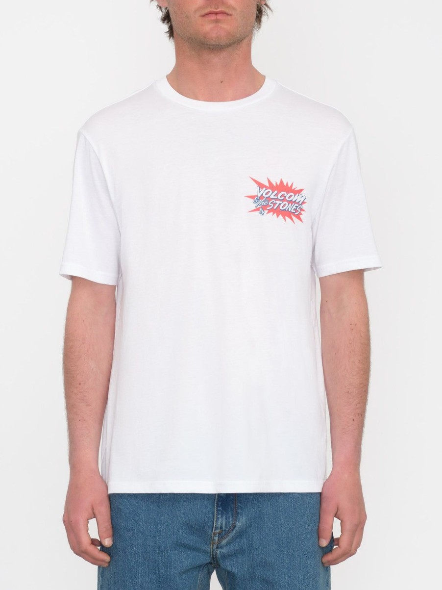 Homme Volcom T-Shirts & Polos | T-Shirt Strange Relics White