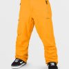 Homme Volcom Pantalons De Snow | Pantalon Gore-Tex L Gold