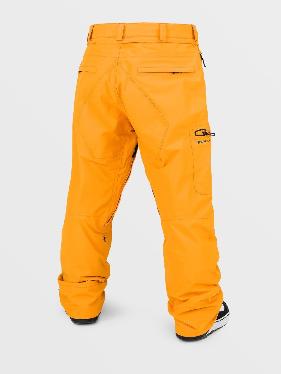 Homme Volcom Pantalons De Snow | Pantalon Gore-Tex L Gold