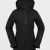 Femme Volcom Vestes De Snow | Veste 3D Stretch Gore-Tex Black