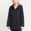 Femme Volcom Vestes | Parka Walk On By 5K Black