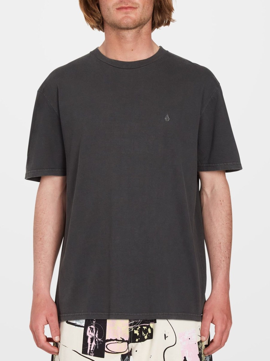 Homme Volcom T-Shirts & Polos | T-Shirt Solid Stone Black