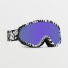 Homme Volcom Masques De Snow | Masque De Snow Attunga Op Art (+ Ecran Bonus Yellow Chrome) Purple Chrome