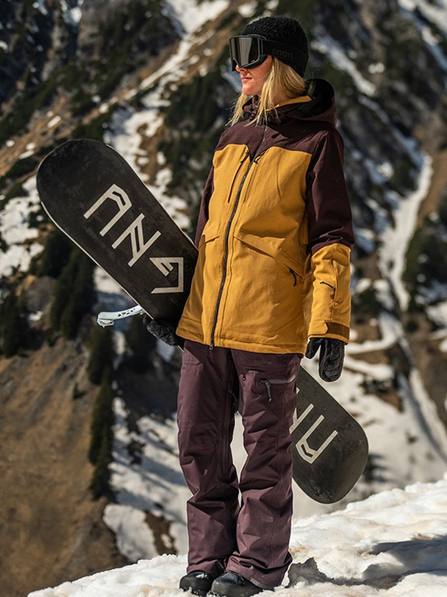 Femme Volcom Gpt Collection | Pantalon De Snow Knox Insulated Gore-Tex-Noir Prune Black Plum