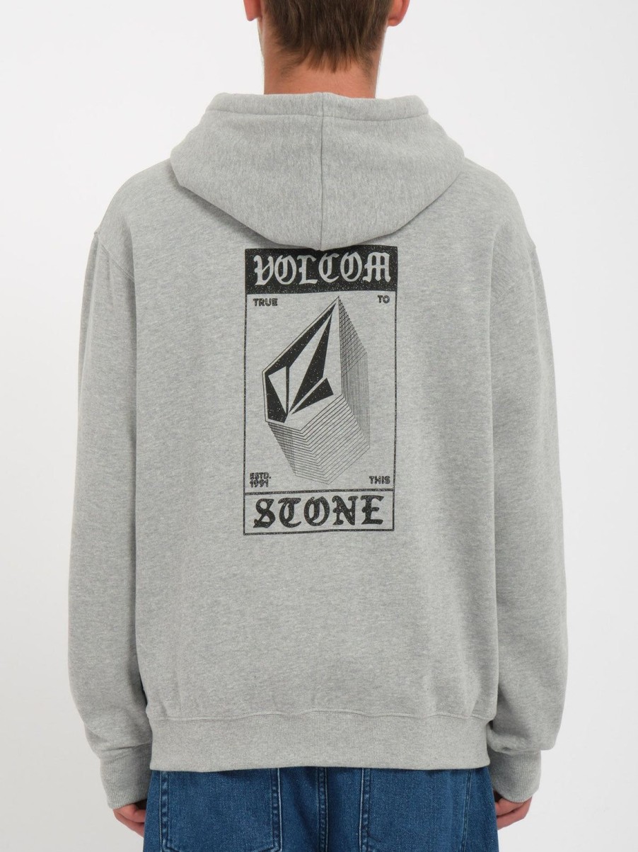 Homme Volcom Sweats | Sweat A Capuche Watanite Heather Grey