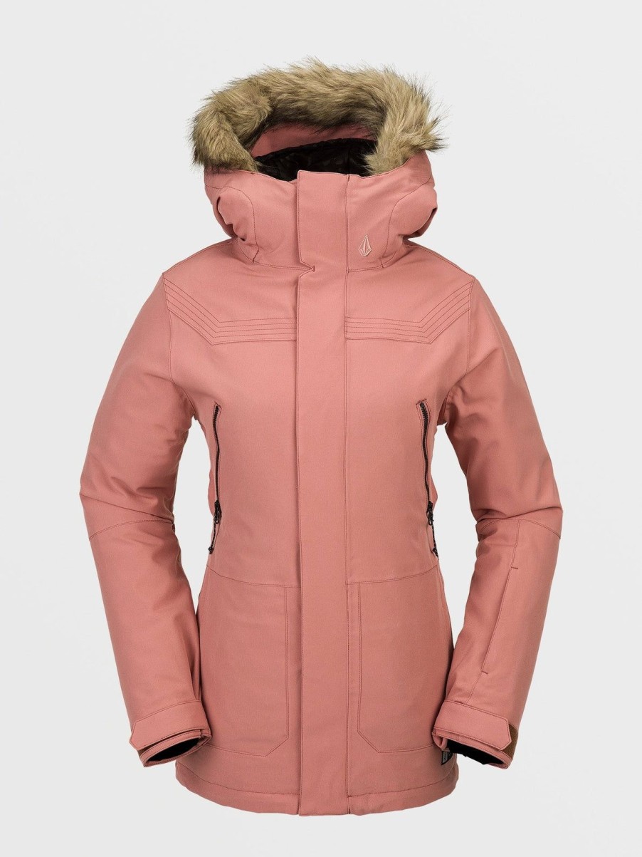 Femme Volcom Vestes De Snow | Veste Shadow Insulated Earth Pink