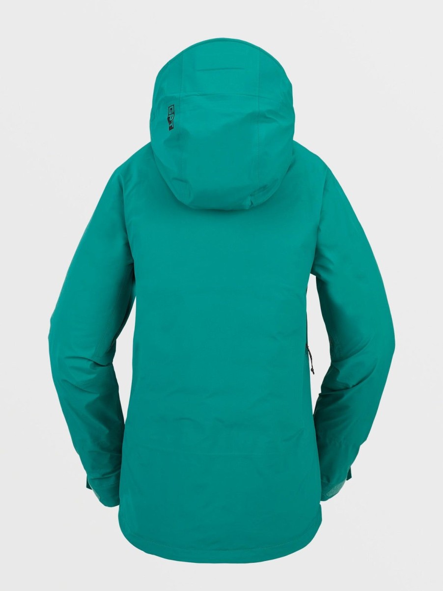 Femme Volcom Gpt Collection | Veste Gore-Tex Koa Tds Infrared Vibrant Green