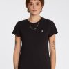 Femme Volcom T-Shirts & Debardeurs | T-Shirt Stone Blanks Black