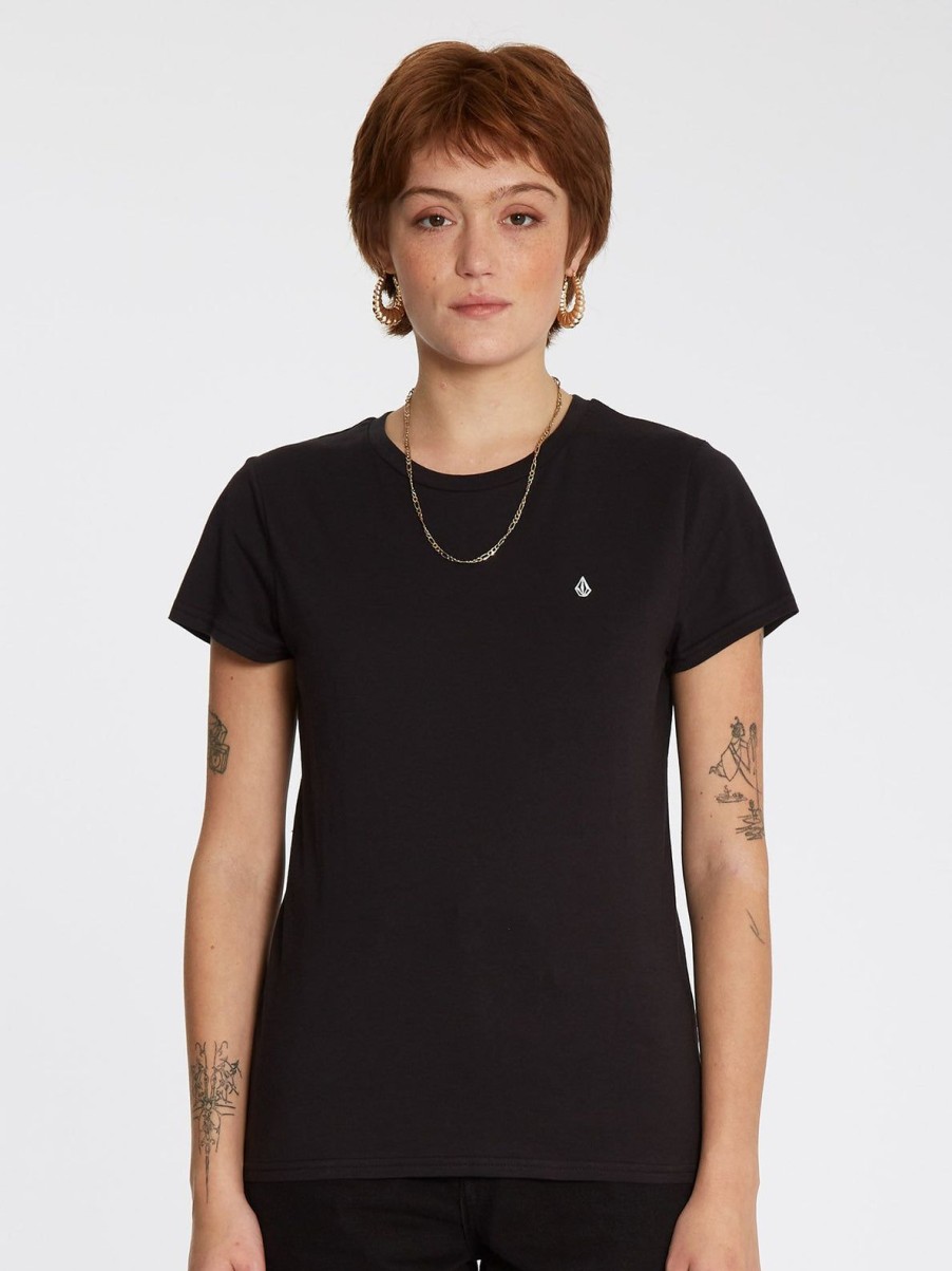 Femme Volcom T-Shirts & Debardeurs | T-Shirt Stone Blanks Black