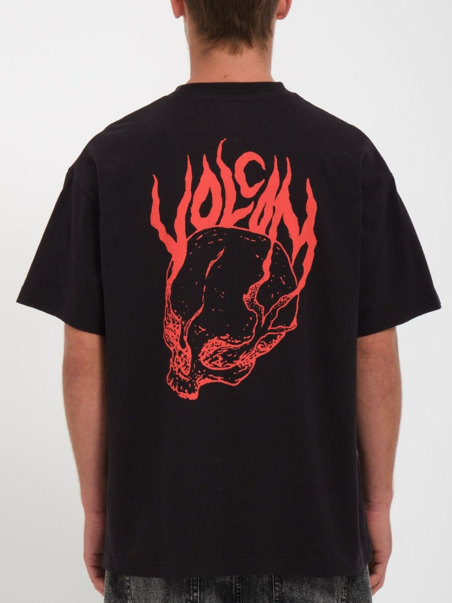 Homme Volcom T-Shirts & Polos | T-Shirt Tomstone Black