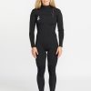 Femme Volcom Combinaisons Et Tops De Surf | Combinaison De Surf 4/3 Mm Zippee Poitrine Black