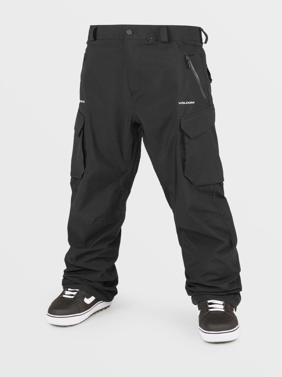 Homme Volcom Pantalons De Snow | Pantalon Stretch Gore-Tex Stone Black