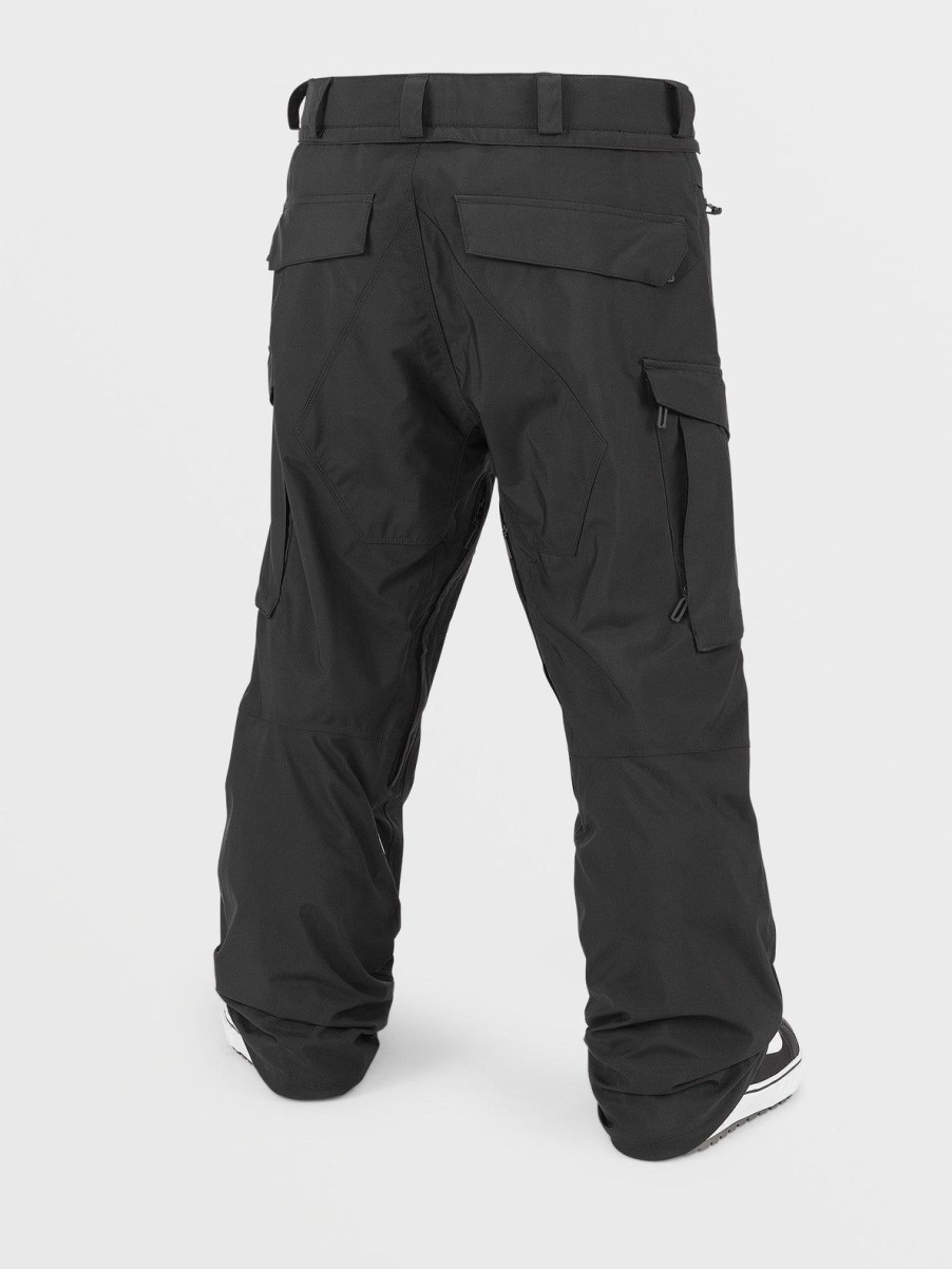 Homme Volcom Pantalons De Snow | Pantalon Stretch Gore-Tex Stone Black