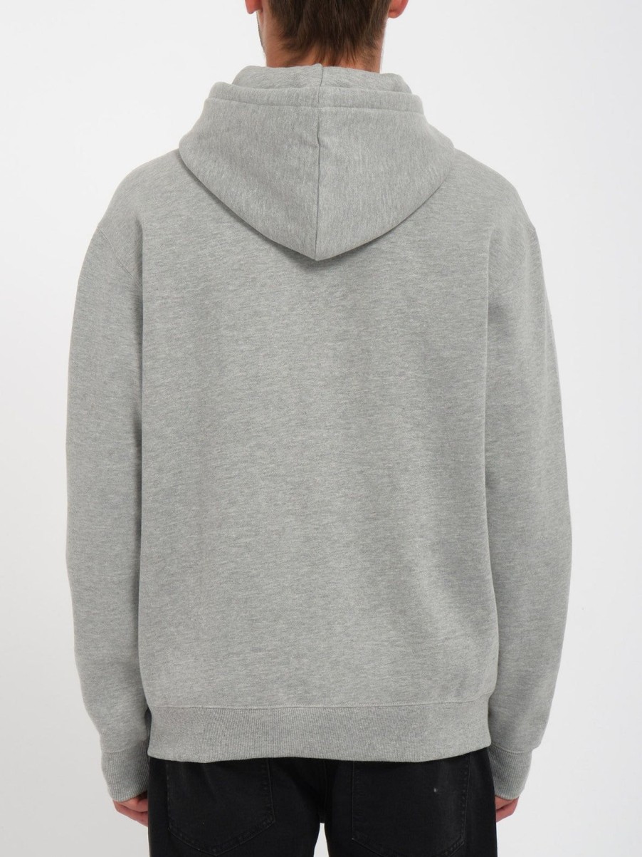 Homme Volcom Sweats | Sweat A Capuche Zippe Single Stone Heather Grey