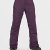 Femme Volcom Pantalon De Snow | Pantalon Gore-Tex Knox Insulated Blackberry