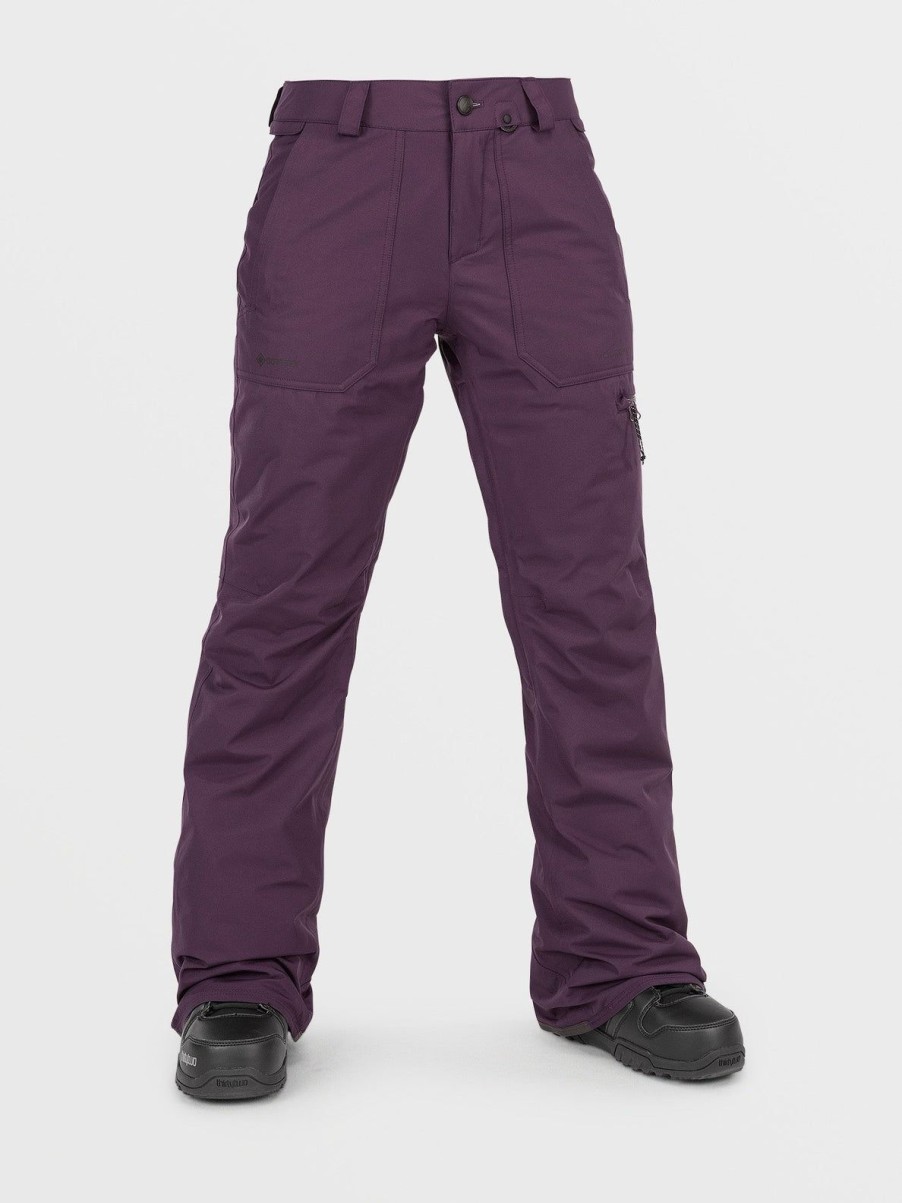 Femme Volcom Pantalon De Snow | Pantalon Gore-Tex Knox Insulated Blackberry