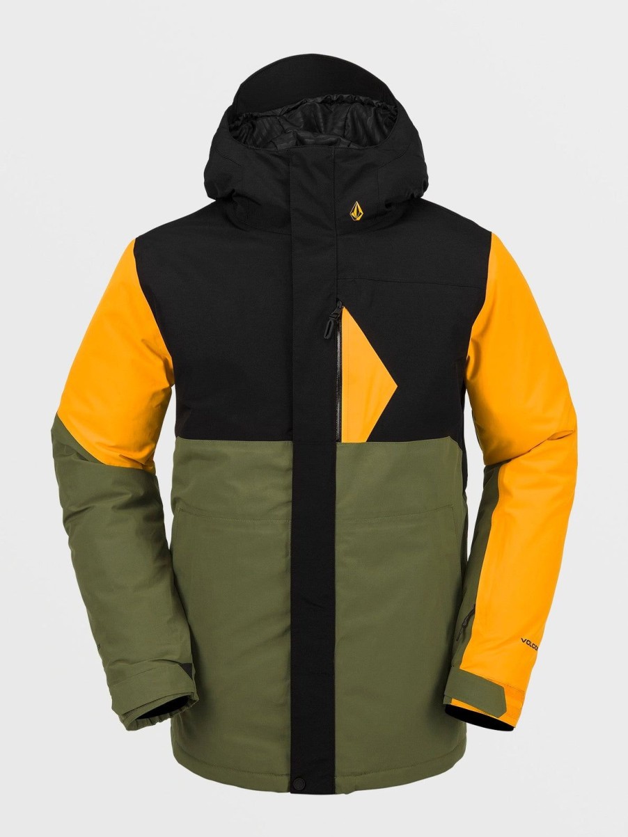 Homme Volcom Vestes De Snow | Veste Gore-Tex L Insulated Gold