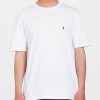 Homme Volcom T-Shirts & Polos | T-Shirt Stone Blanks White