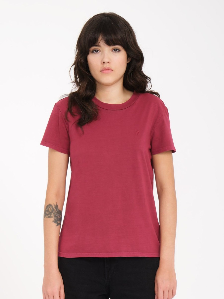 Femme Volcom T-Shirts & Debardeurs | T-Shirt Solid Stone Wine