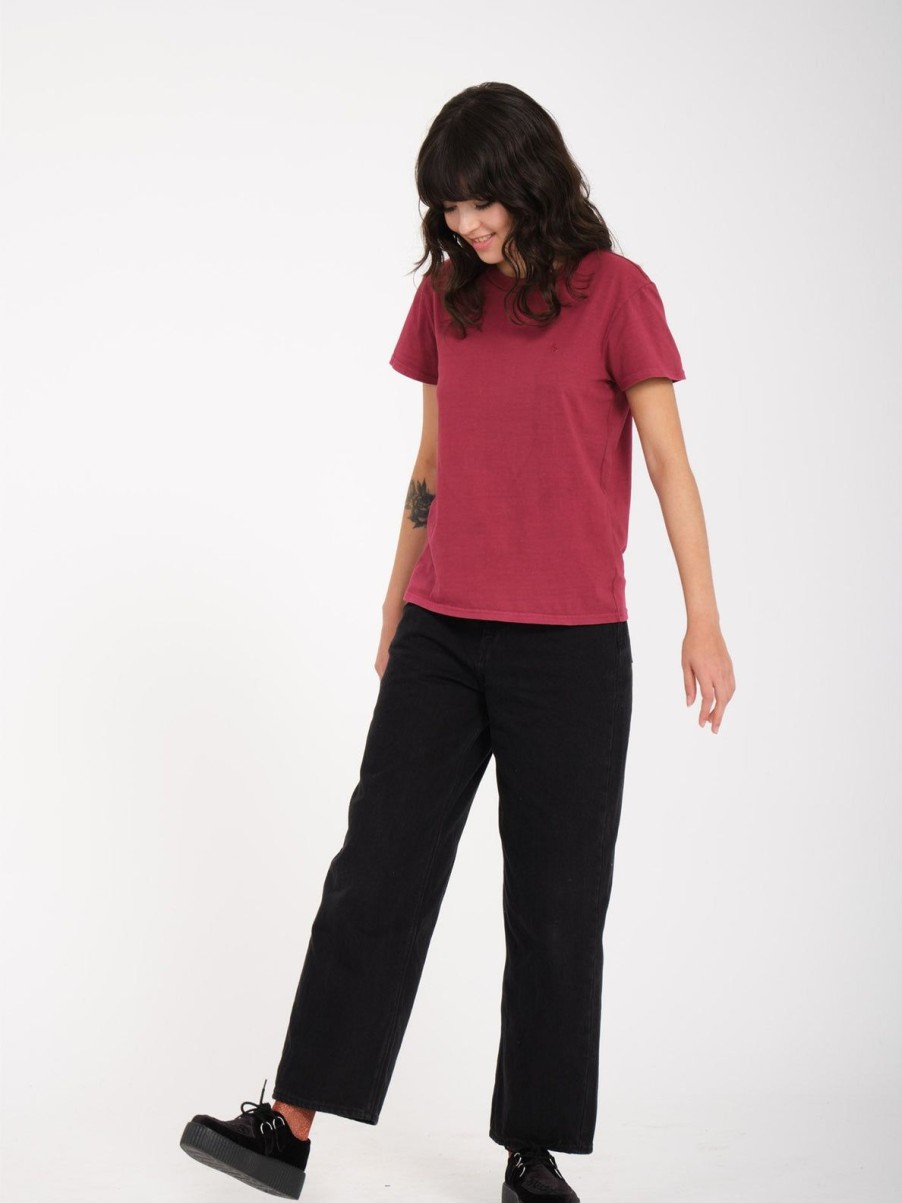 Femme Volcom T-Shirts & Debardeurs | T-Shirt Solid Stone Wine