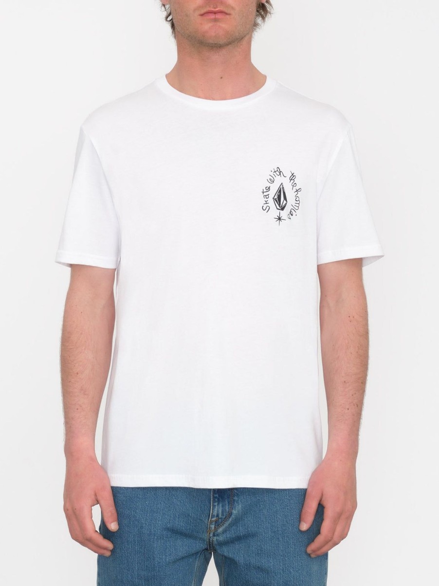 Homme Volcom T-Shirts & Polos | T-Shirt Maditi White