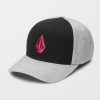 Homme Volcom Casquettes & Bonnets | Casquette Full Stone Heather Flexfit Black Combo