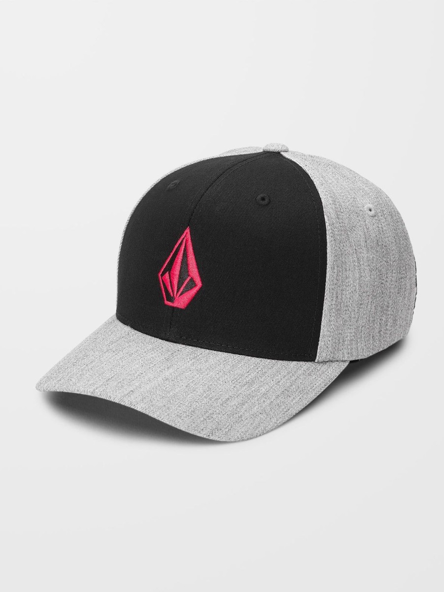 Homme Volcom Casquettes & Bonnets | Casquette Full Stone Heather Flexfit Black Combo