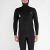 Homme Volcom Combinaisons & Tops De Surf | Combinaison De Surf Modulator A Capuche 5/4/3 Mm Zippee Poitrine Black