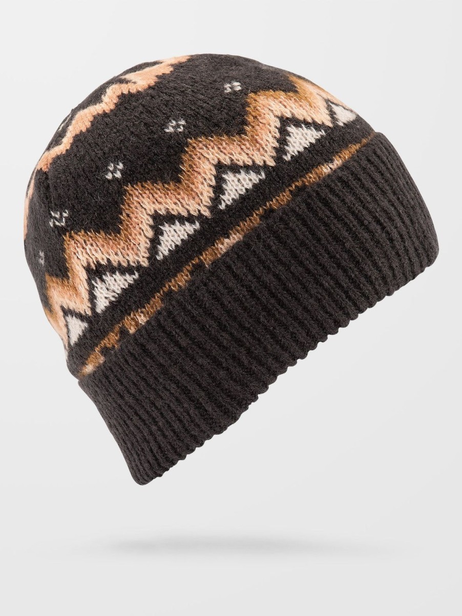 Femme Volcom Casquettes, Bonnets & Chapeaux | Bonnet Not Fairisle Vintage Black