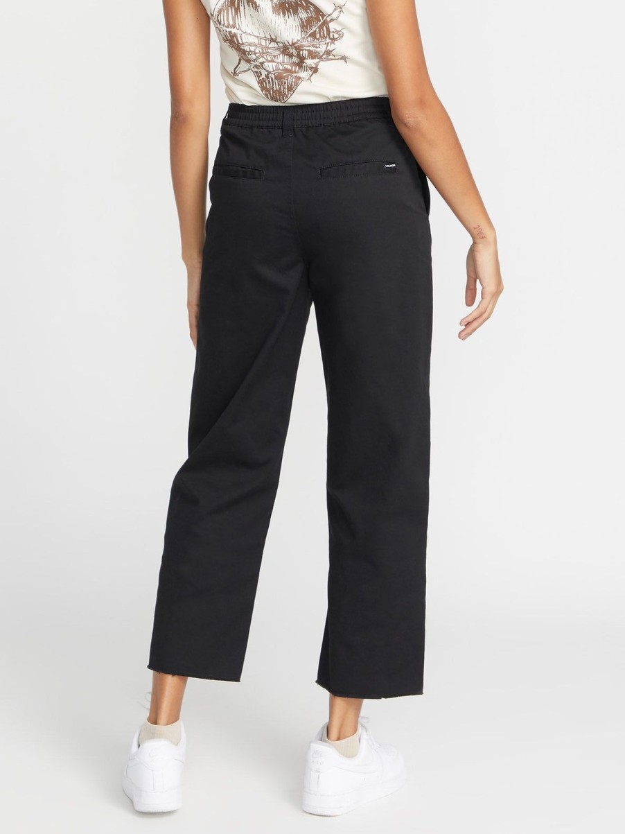 Femme Volcom Pantalons | Pantalon Thisthatthem Skate Black