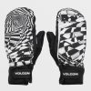 Homme Volcom Accessoires | Moufles Nyle V.Co Black White