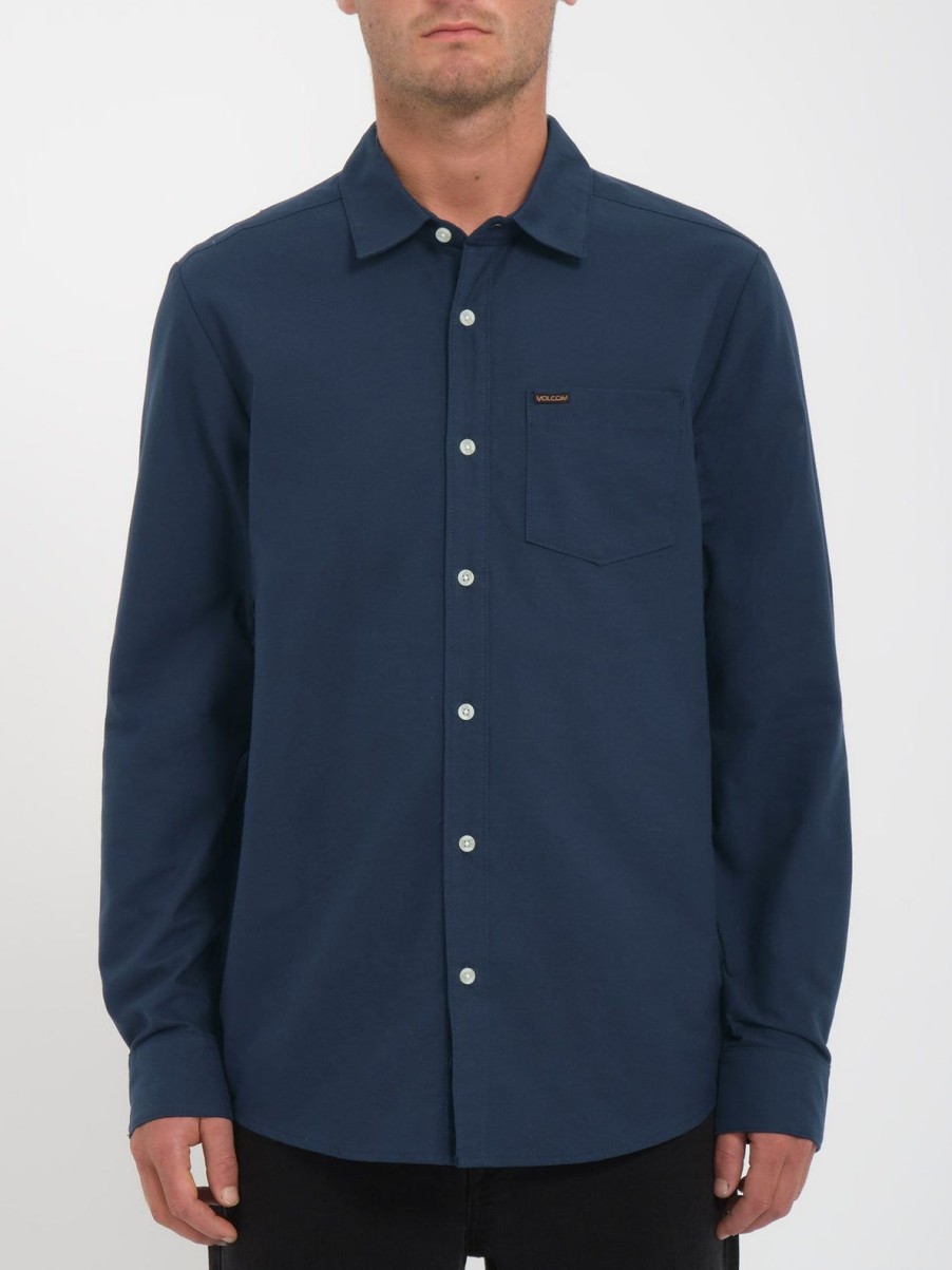 Homme Volcom Chemises | Chemise Veeco Oxford Navy