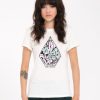 Femme Volcom T-Shirts & Debardeurs | T-Shirt Radical Daze Star White