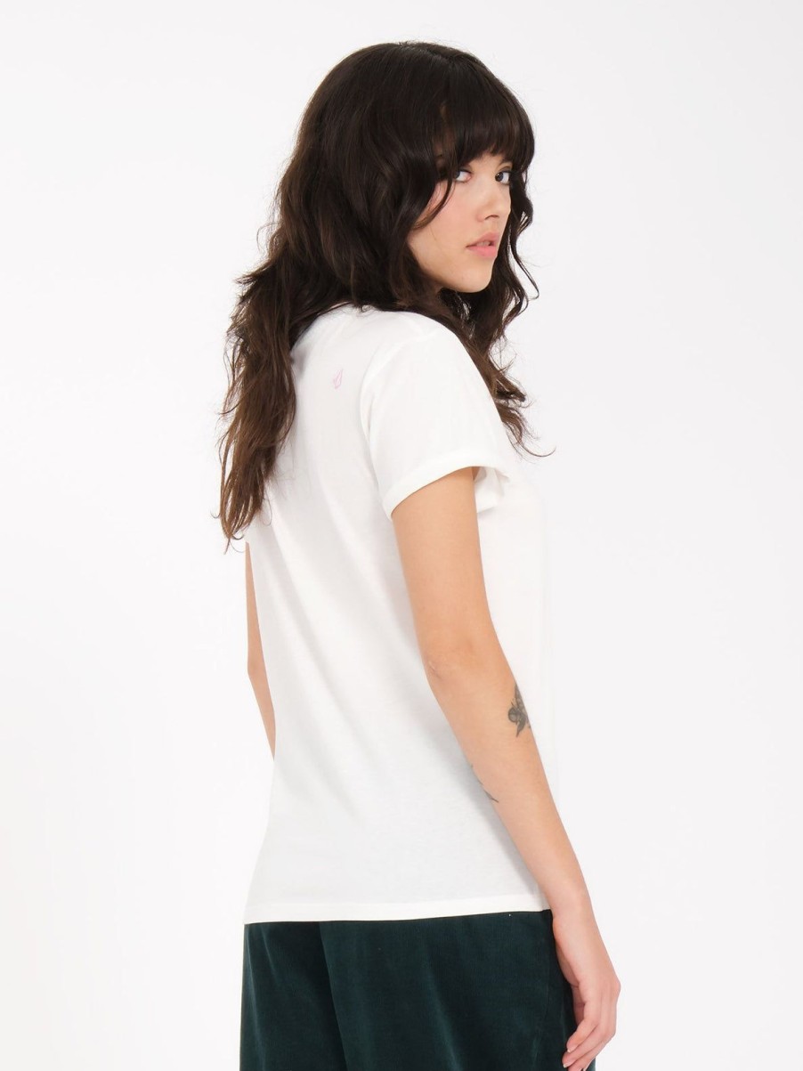 Femme Volcom T-Shirts & Debardeurs | T-Shirt Radical Daze Star White