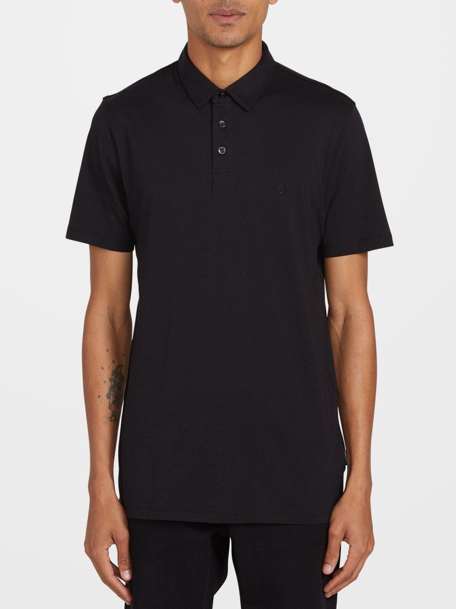 Homme Volcom T-Shirts & Polos | Polo Wowzer Black