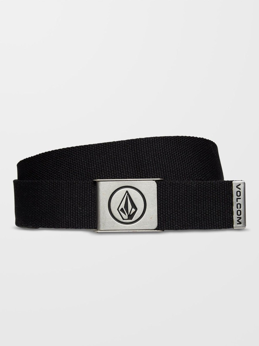 Homme Volcom Ceintures & Portefeuilles | Ceinture Circle Web Black