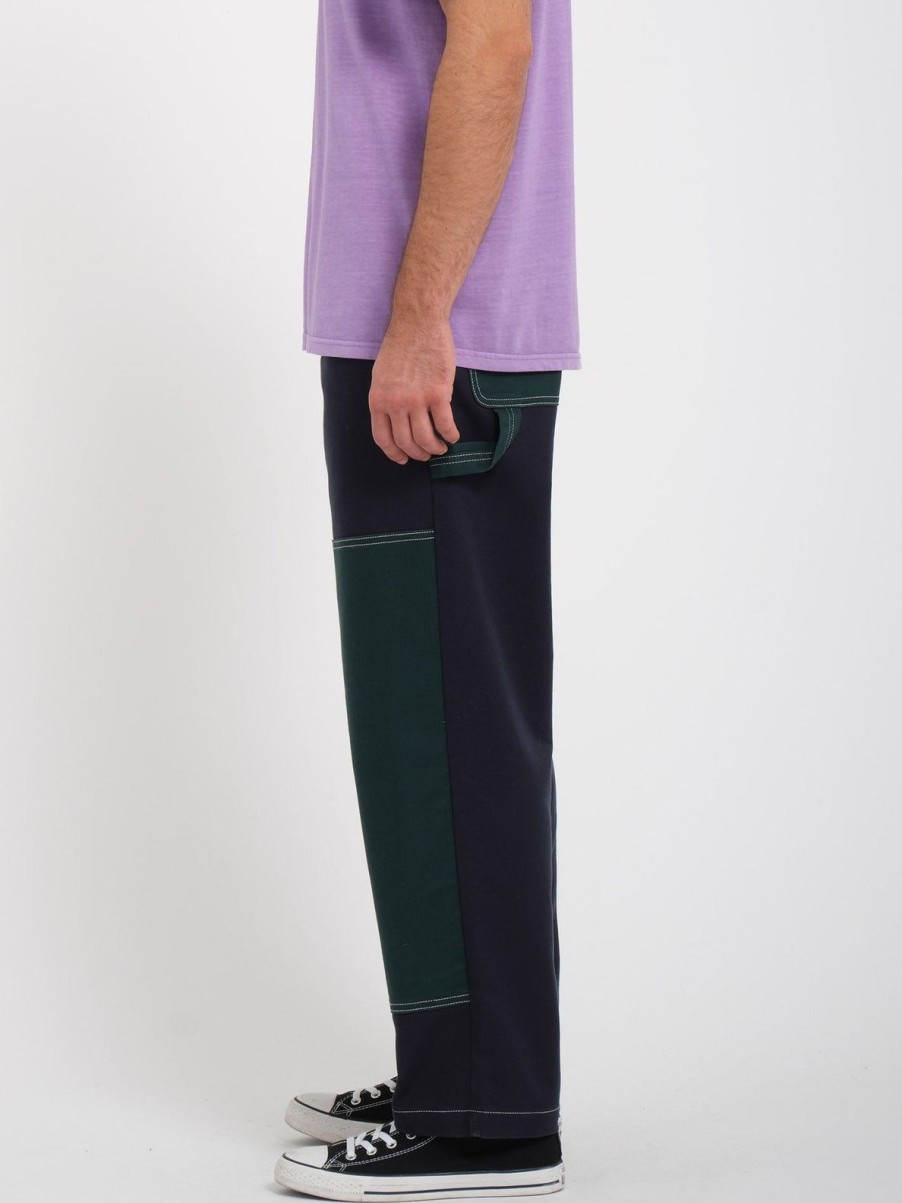 Homme Volcom Pantalons & Chinos | Pantalon Renforce Kraftsman Navy